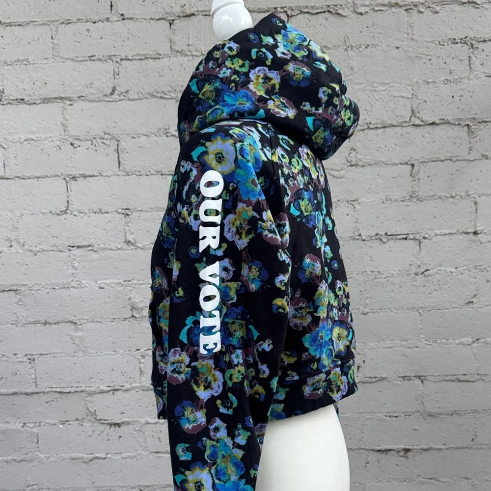 Ulla Johnson x Designers for America “Our Bodies Our Vote” Floral Hoodie Size M - Picture 4 of 9